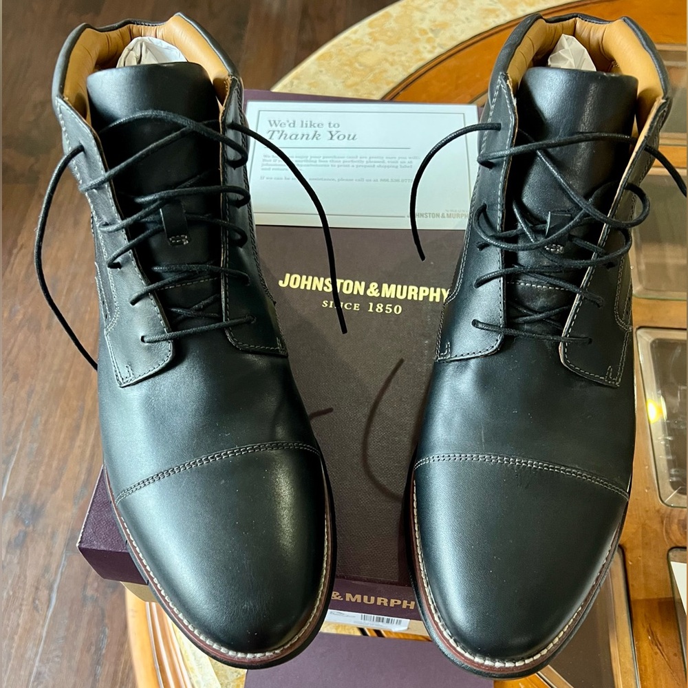 Johnston&Murphy. Sz.13
Waterproof/Leather. Cap Toe Boots
💲9️⃣0️⃣ PrivateSale